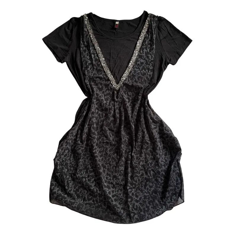 Grunge Goth Blouse Wanita black photo 1
