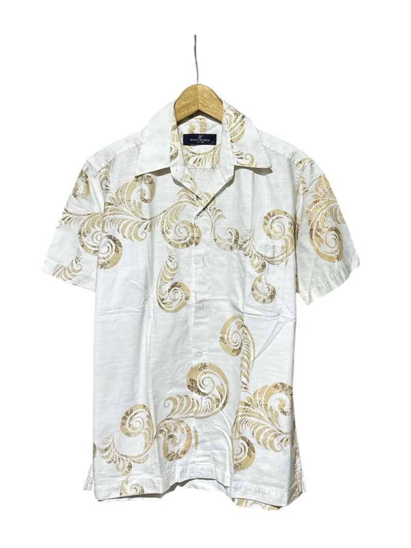 Vintage Y2K Casual shirt Pria white tan photo 1