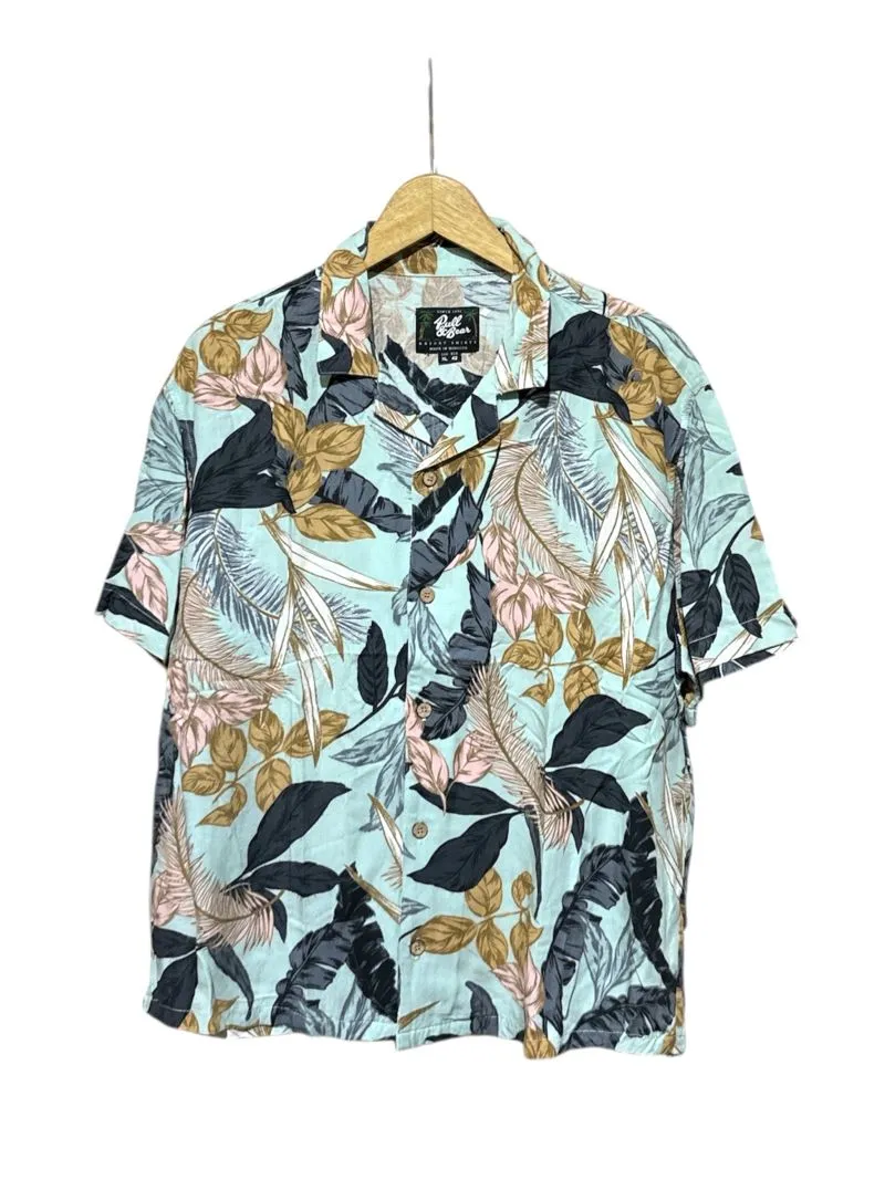 Pull & Bear Vintage Y2K Casual shirt Pria tan blue photo 1