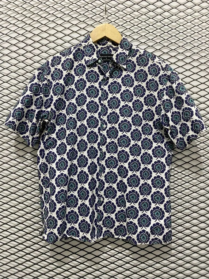 Y2K Casual Casual shirt Pria white black photo 1