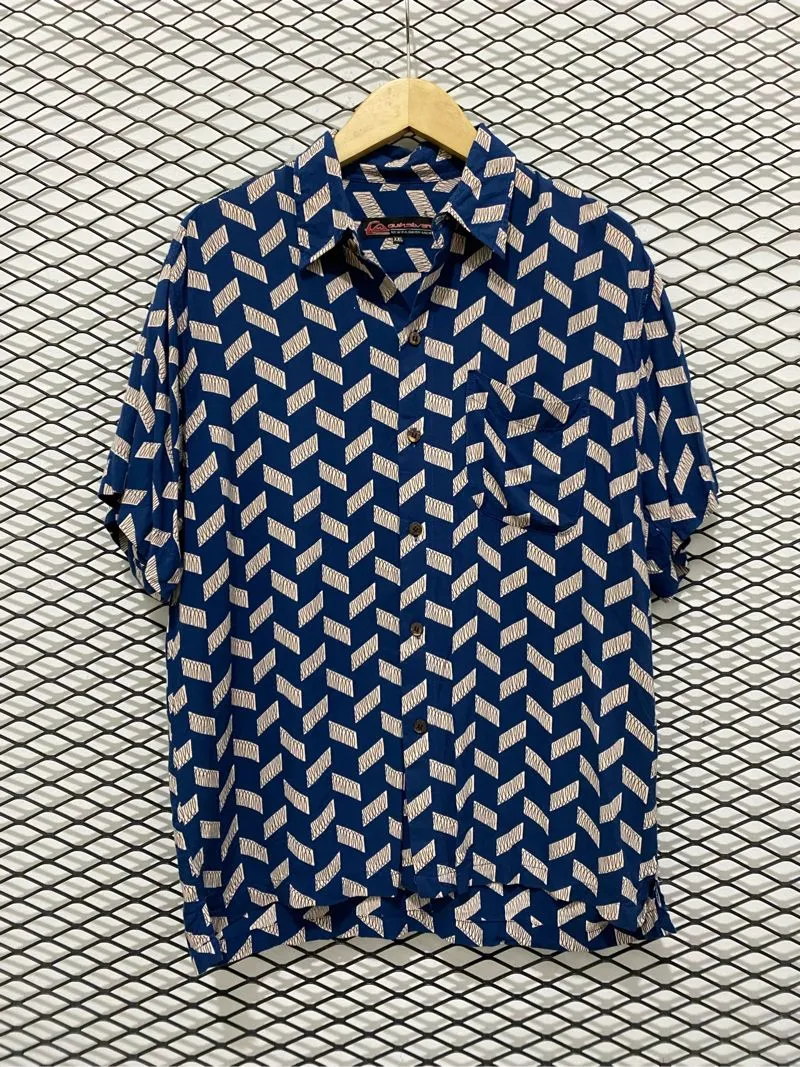 Quiksilver Y2K Casual Casual shirt Pria cream blue photo 1