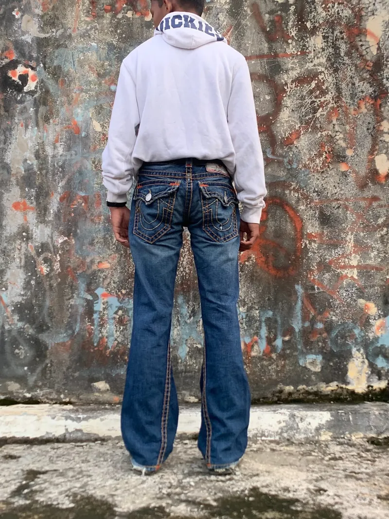 True Religion Vintage Jeans Pria navy Preloved