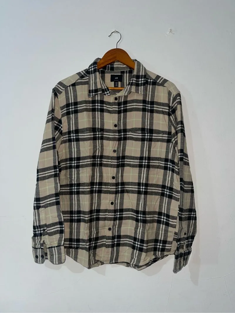 H&M Casual Casual shirt Pria cream photo 1