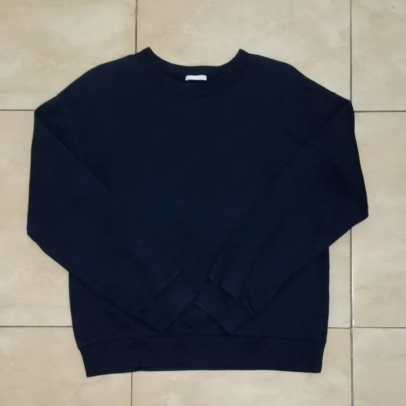 GU Minimalist Sweater Pria navy photo 1