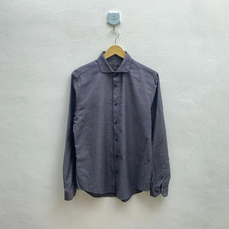 ZARA Minimalist Formal shirt Pria gray photo 1