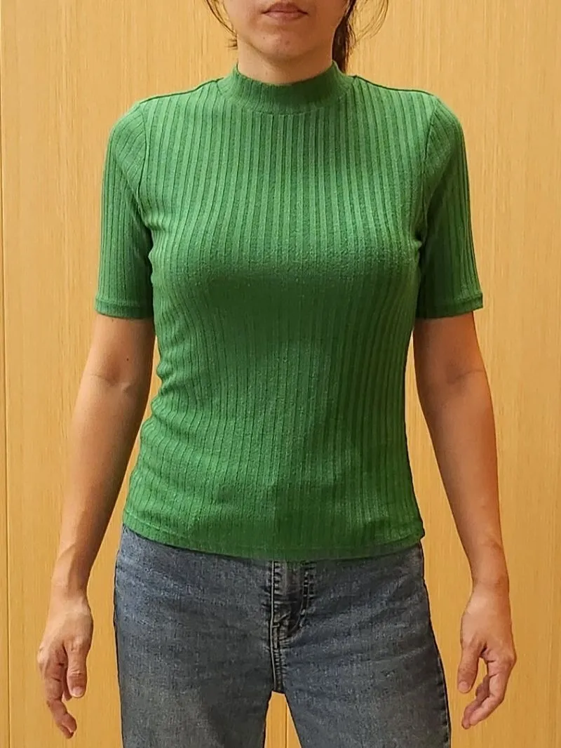 H&M Minimalist Blouse Wanita green photo 1