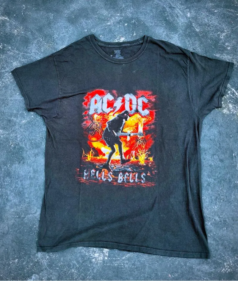 Hanes Vintage Biker T-shirt Pria black photo 1