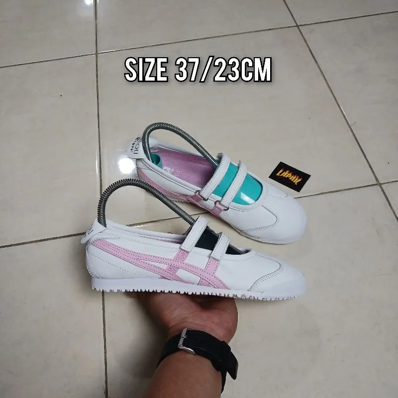 Onitsuka Tiger Casual Sneakers Wanita white pink photo 1