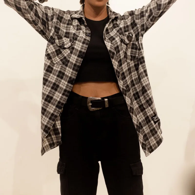 Streetwear Emo Wanita white black photo 1