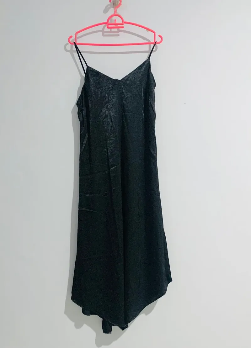 Stradivarius Goth Prom dress Wanita black photo 1