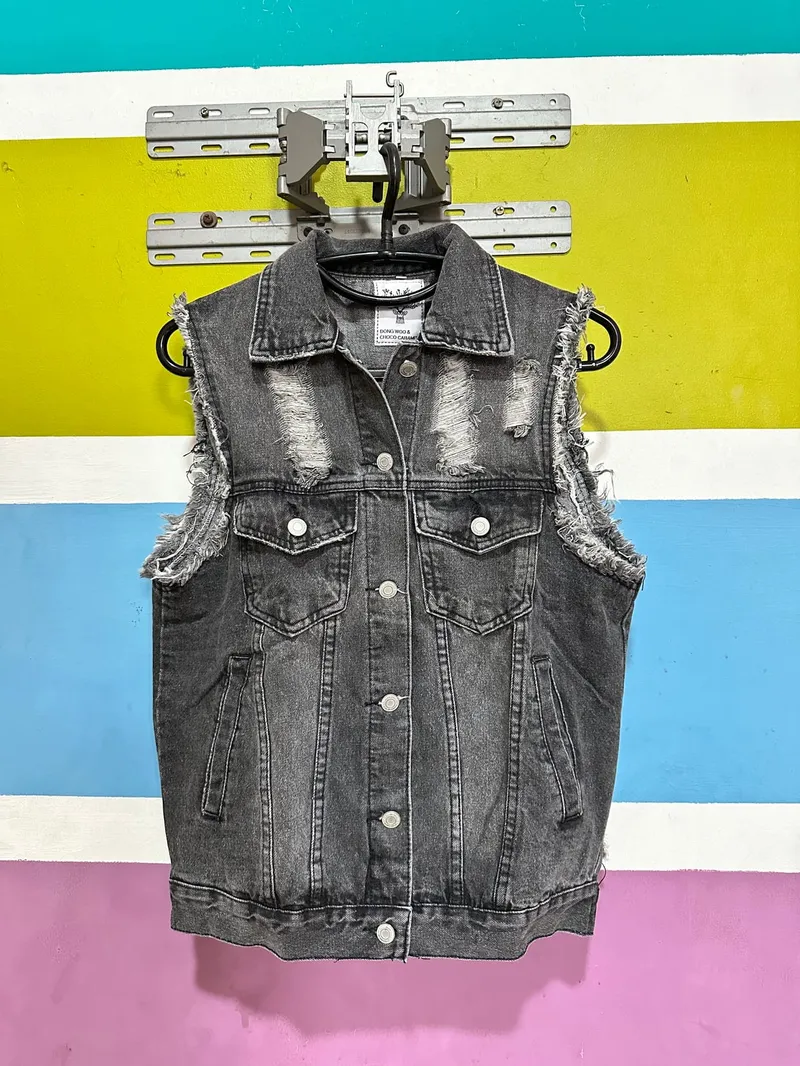 Streetwear Casual Vest Wanita black photo 1