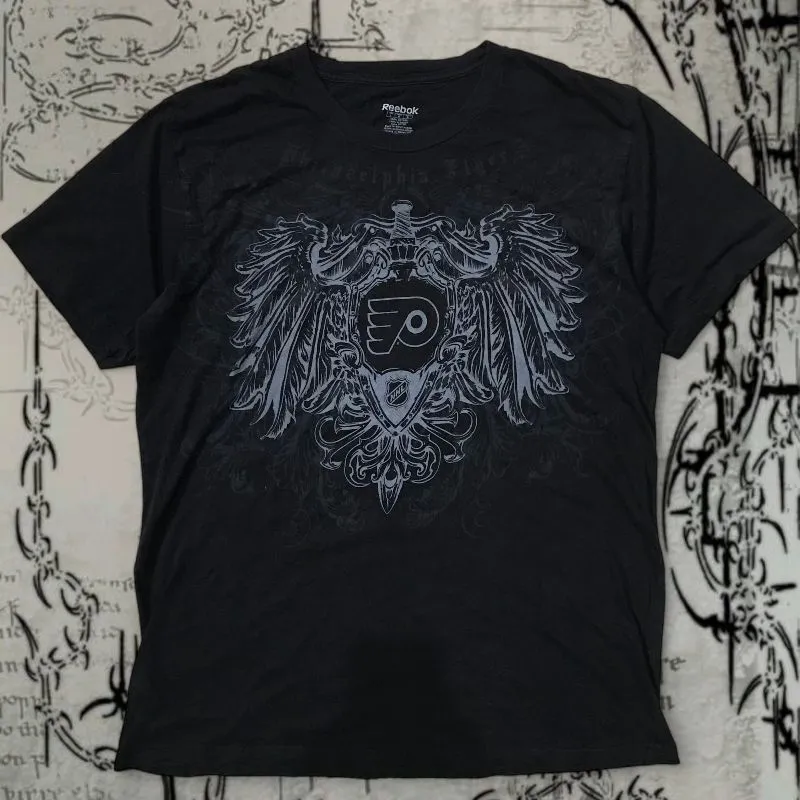 Reebok Grunge Indie T-shirt Pria black gray photo 1