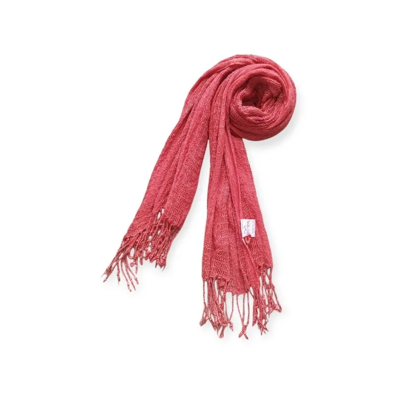 Goth Emo Scarf Wanita burgundy red photo 1