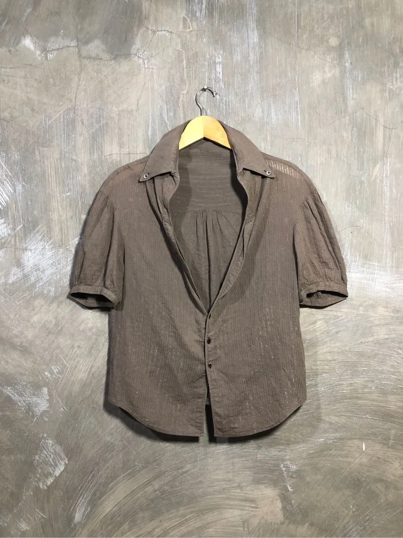 Undercover Streetwear Avant Garde Blouse Wanita brown photo 1