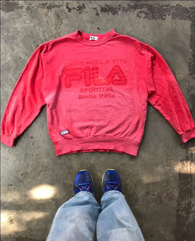 Fila Casual Sweatshirt Pria red photo 1