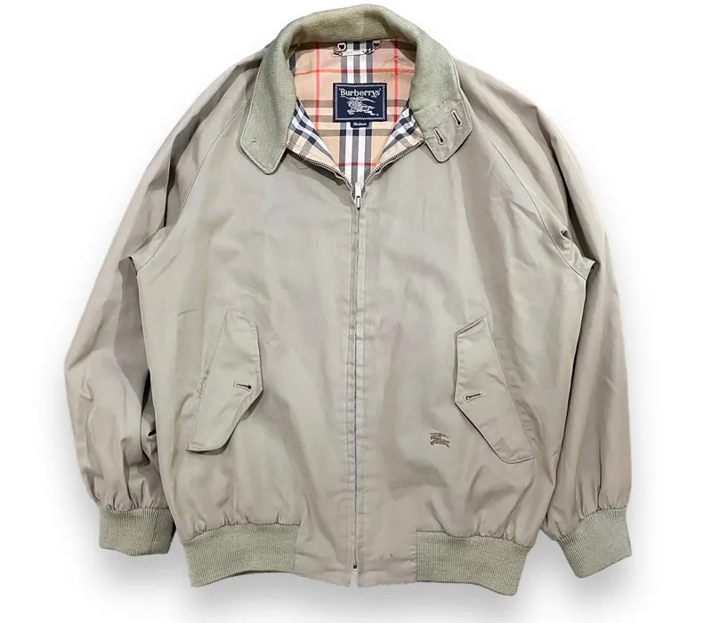 Burberry Luxury Casual Bomber jacket Pria cream
