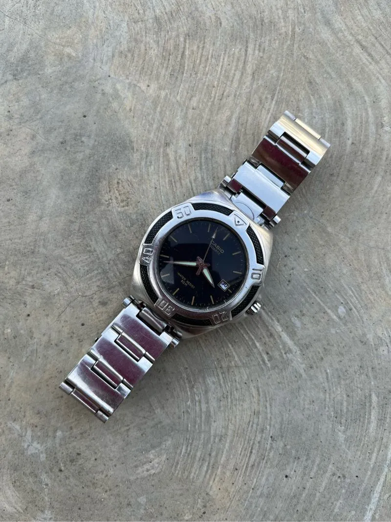 Casio Casual Pria silver photo 1