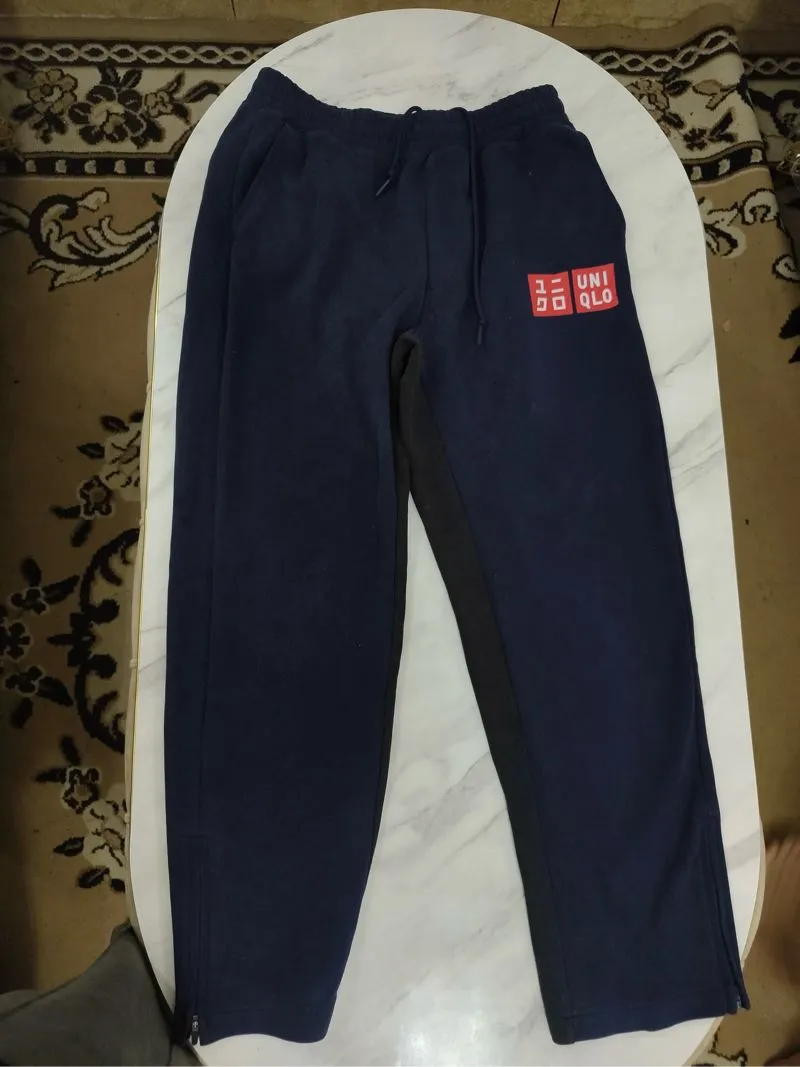 Uniqlo Sportswear Casual Tracksuit Pria navy black photo 1