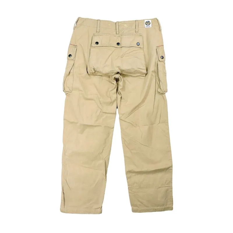 Japanese brand Y2K Casual Casual pants Pria tan photo 1