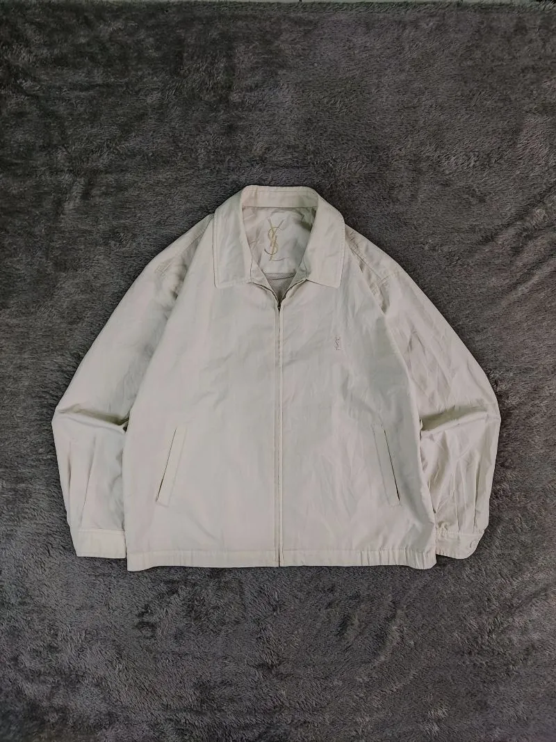 Yves Saint Laurent YSL Vintage Y2K Harrington jacket Pria white photo 1