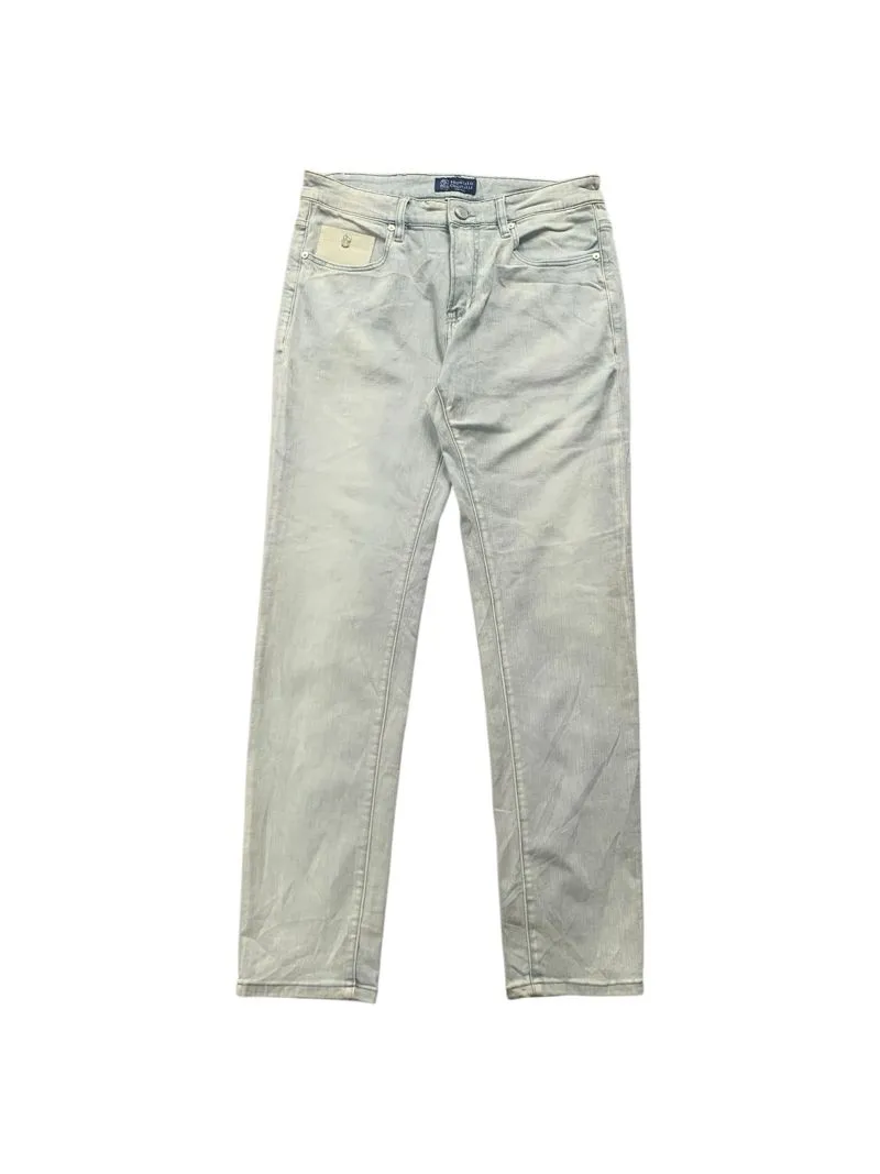 Japanese brand Luxury Casual Jeans Pria white gray photo 1