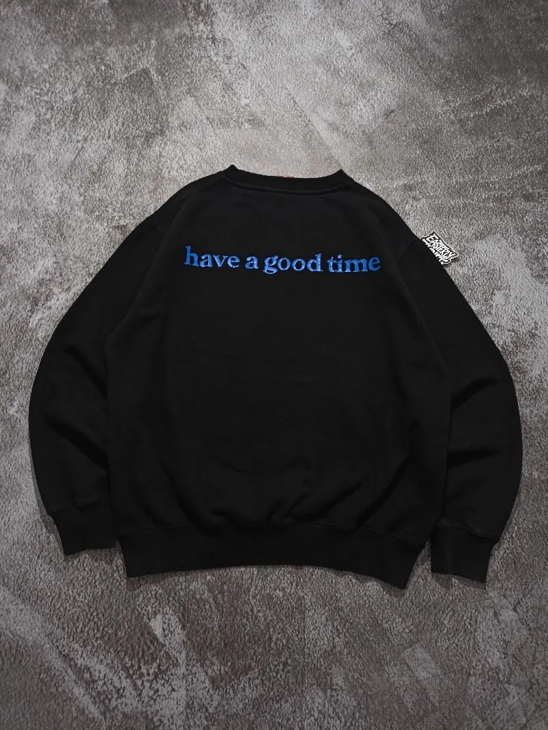 have a good time Streetwear Y2K Sweater Pria black photo 1