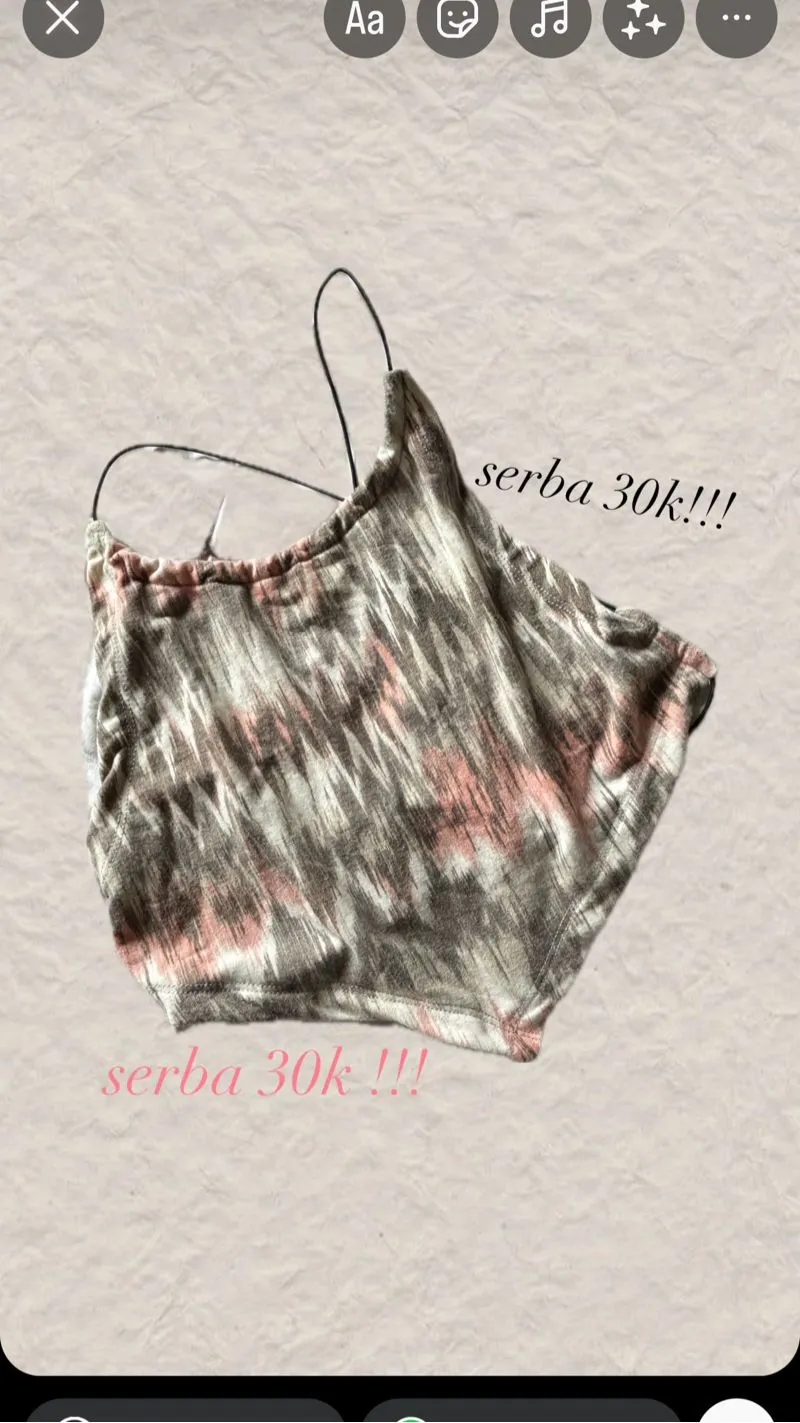 Streetwear Y2K Crop top Wanita pink black photo 1
