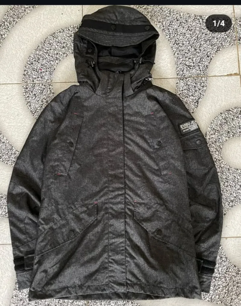 Evisu Gorpcore Futurist Parka Pria black photo 1
