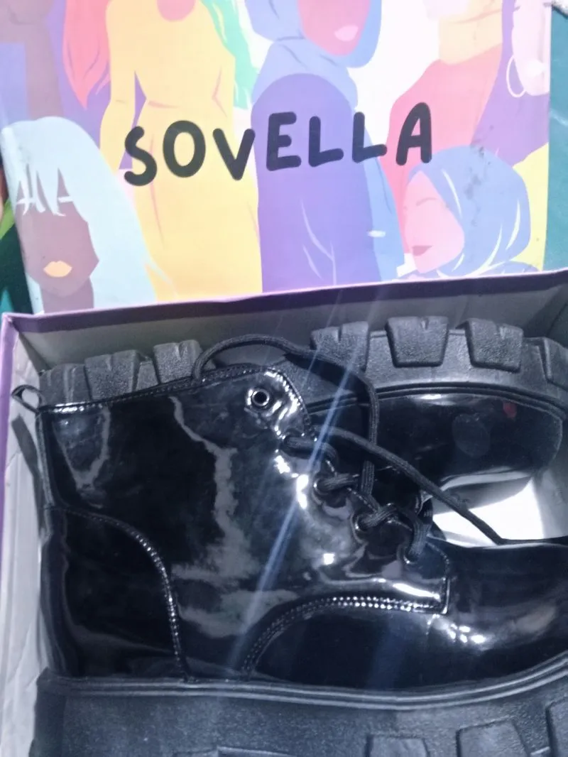 Sovella Y2K Casual Boots Wanita black photo 1