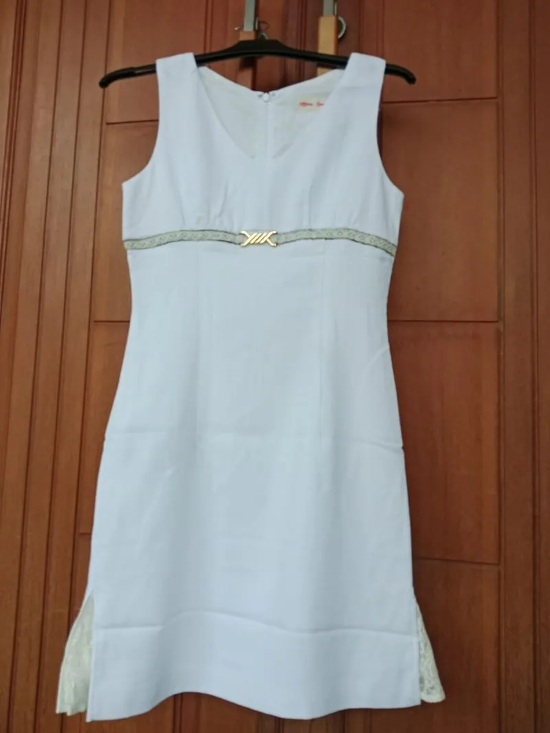 Casual Midi dress Wanita white photo 1