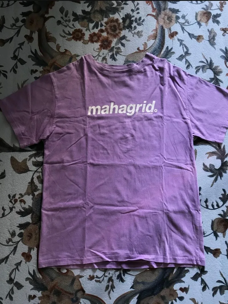 Mahagrid Streetwear T-shirt Pria purple photo 1