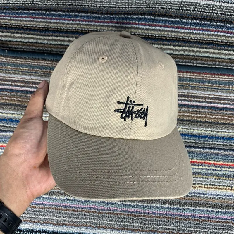 Stussy Vintage Streetwear Hat Pria khaki photo 1