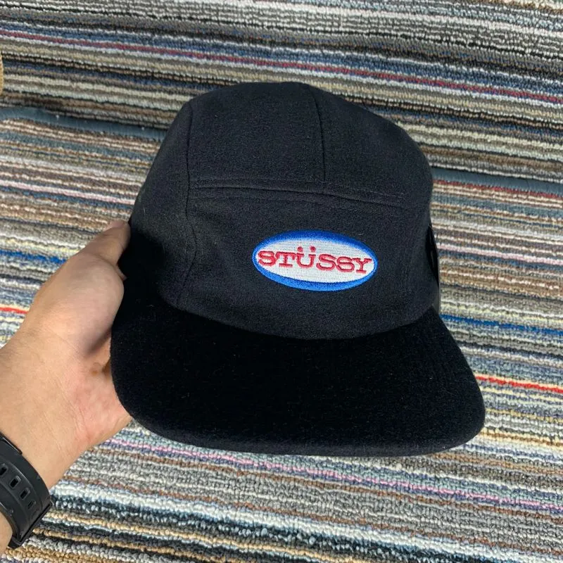 Stussy Vintage Streetwear Hat Pria black photo 1