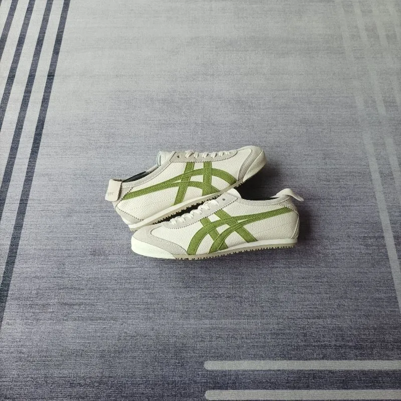 Onitsuka Tiger Casual Sneakers Wanita white green photo 1