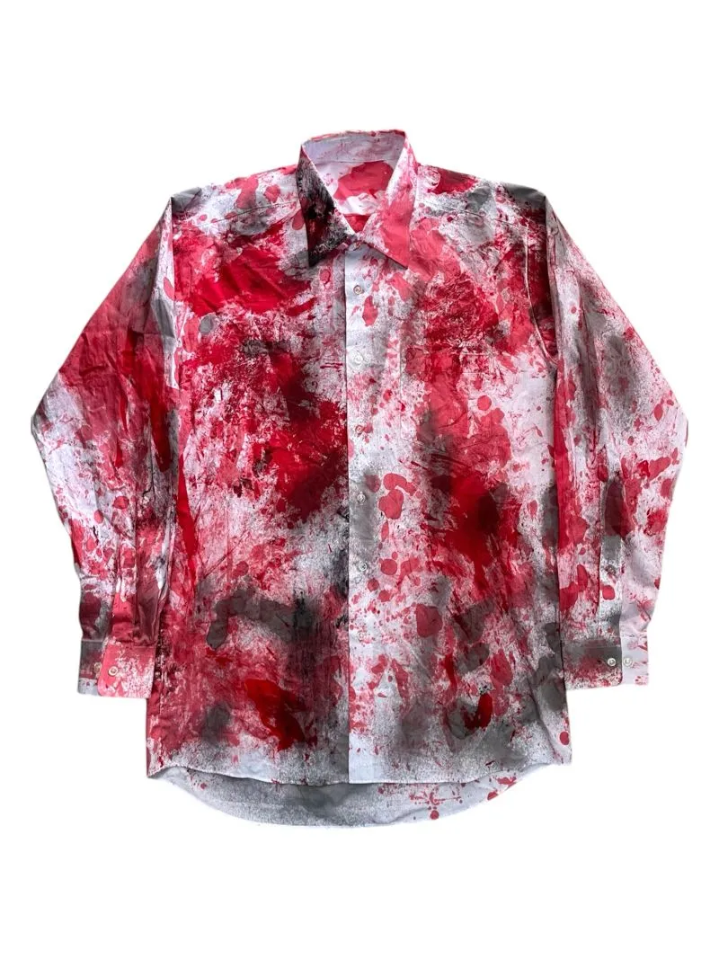 Japanese brand Goth Reworked Casual shirt Pria white photo 1