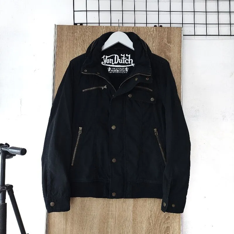 Von Dutch Biker Track jacket Pria black photo 1