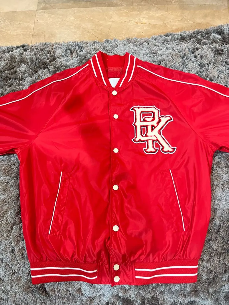 Bershka Casual Bomber jacket Pria red photo 1