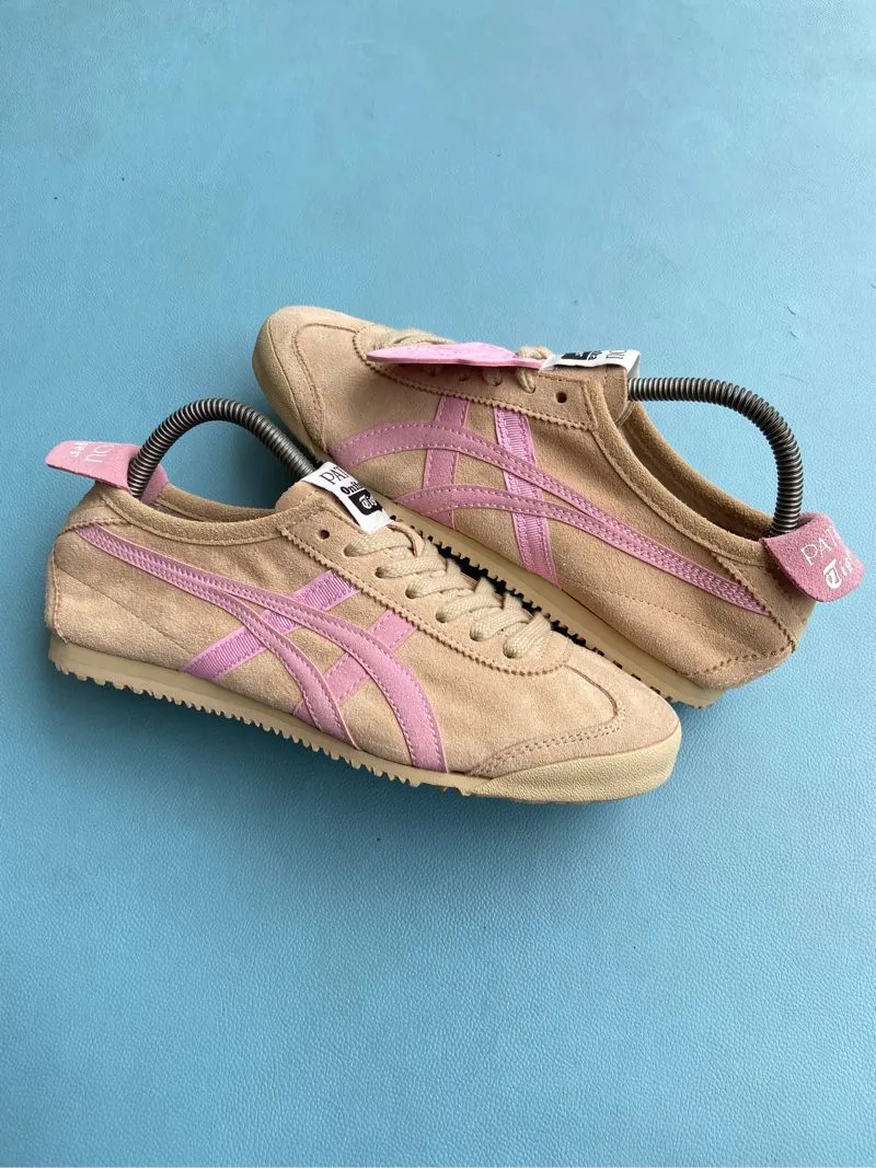Onitsuka Tiger Casual Sneakers Wanita tan pink photo 1