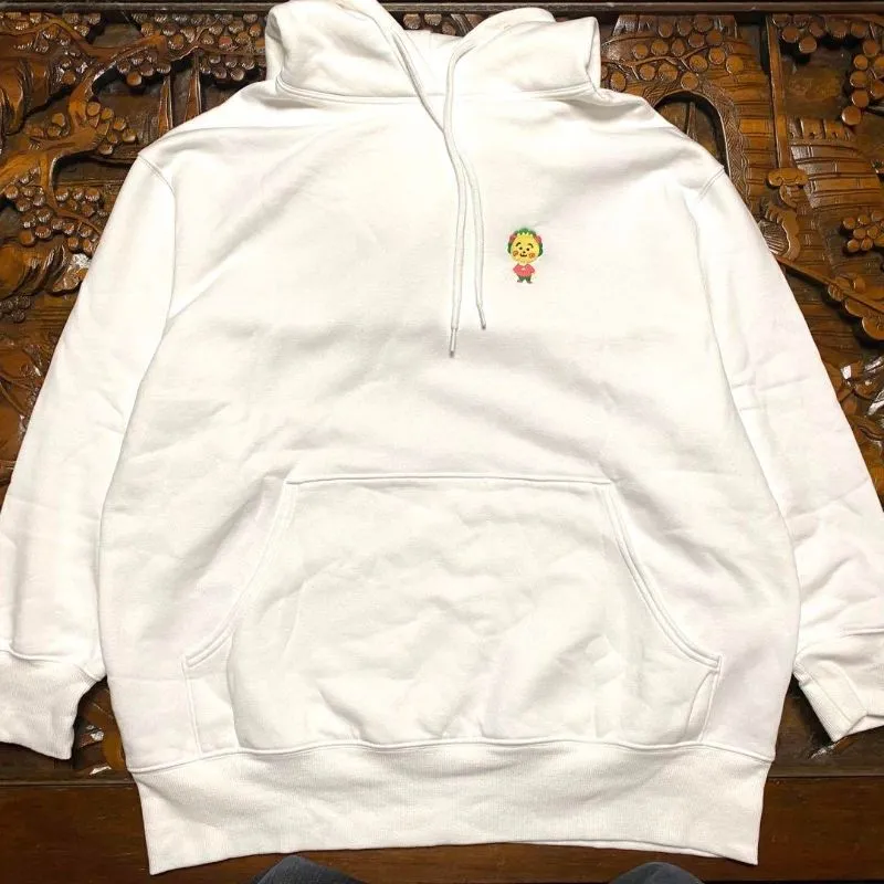 GU Minimalist Casual Hoody Wanita white photo 1