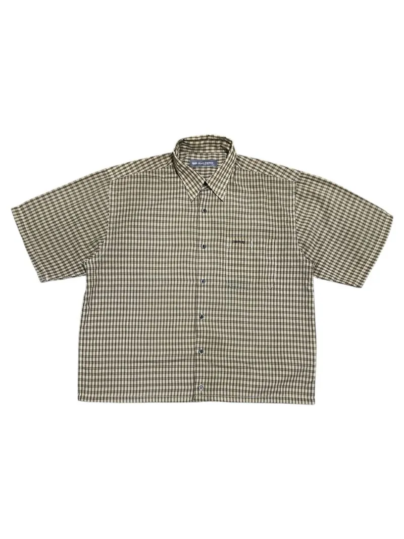 Vintage Streetwear Casual shirt Pria tan brown photo 1