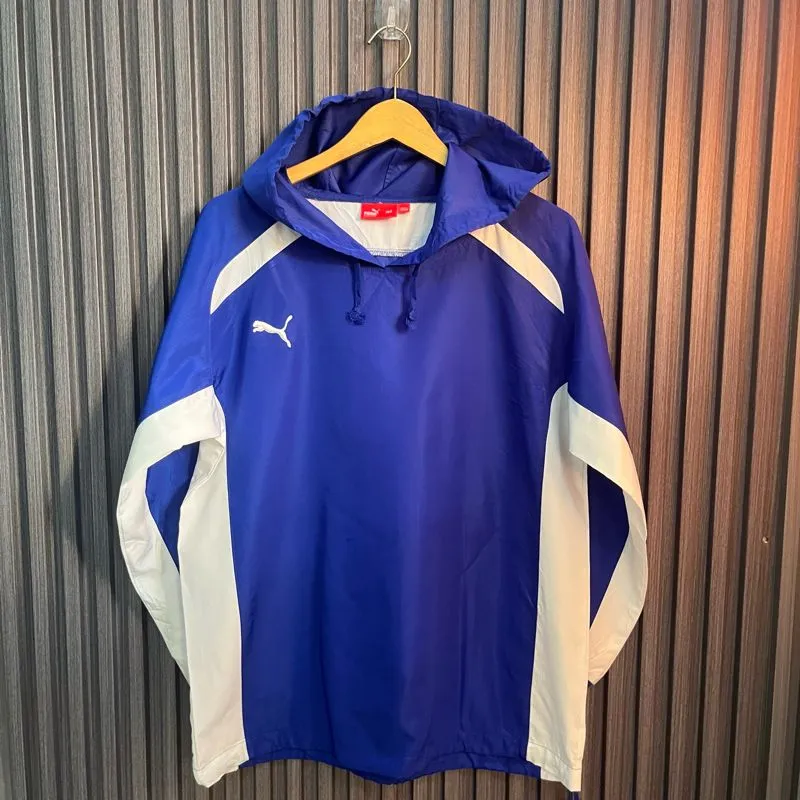 Puma Streetwear Casual Windbreaker Pria blue photo 1