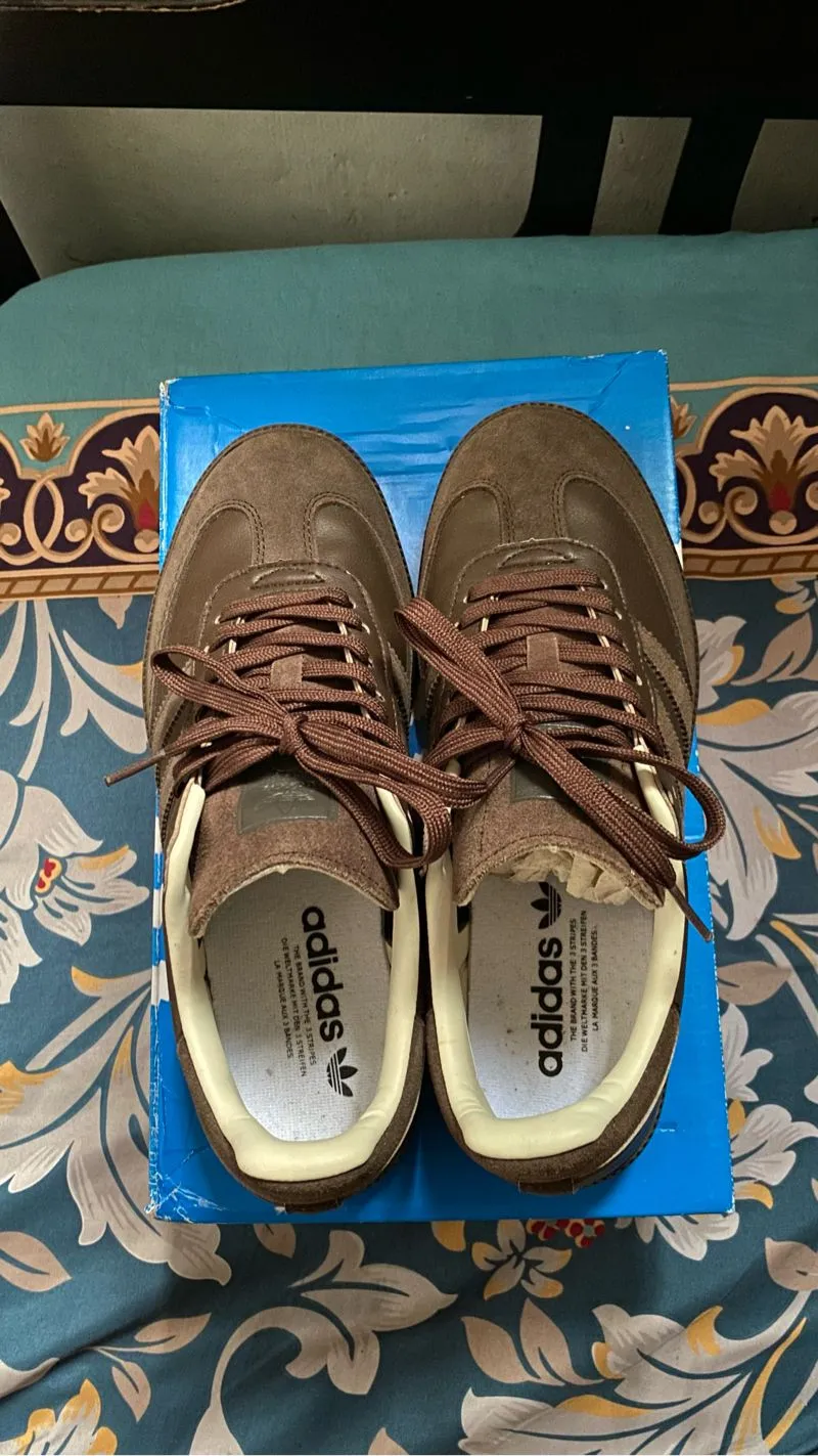 Adidas Streetwear Y2K Sneakers Pria white brown photo 1