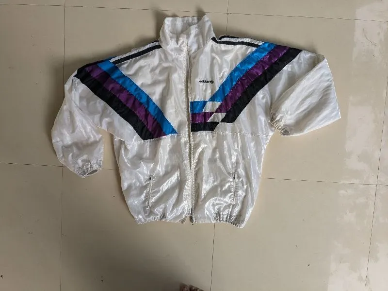 Adidas Streetwear Y2K Windbreaker Pria multicolor white photo 1
