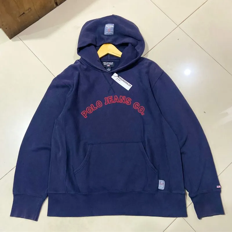Polo Ralph Lauren Vintage Casual Hoody Pria navy blue photo 1