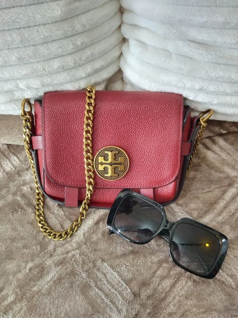 Tory Burch Casual Crossbody Bag Wanita burgundy photo 1
