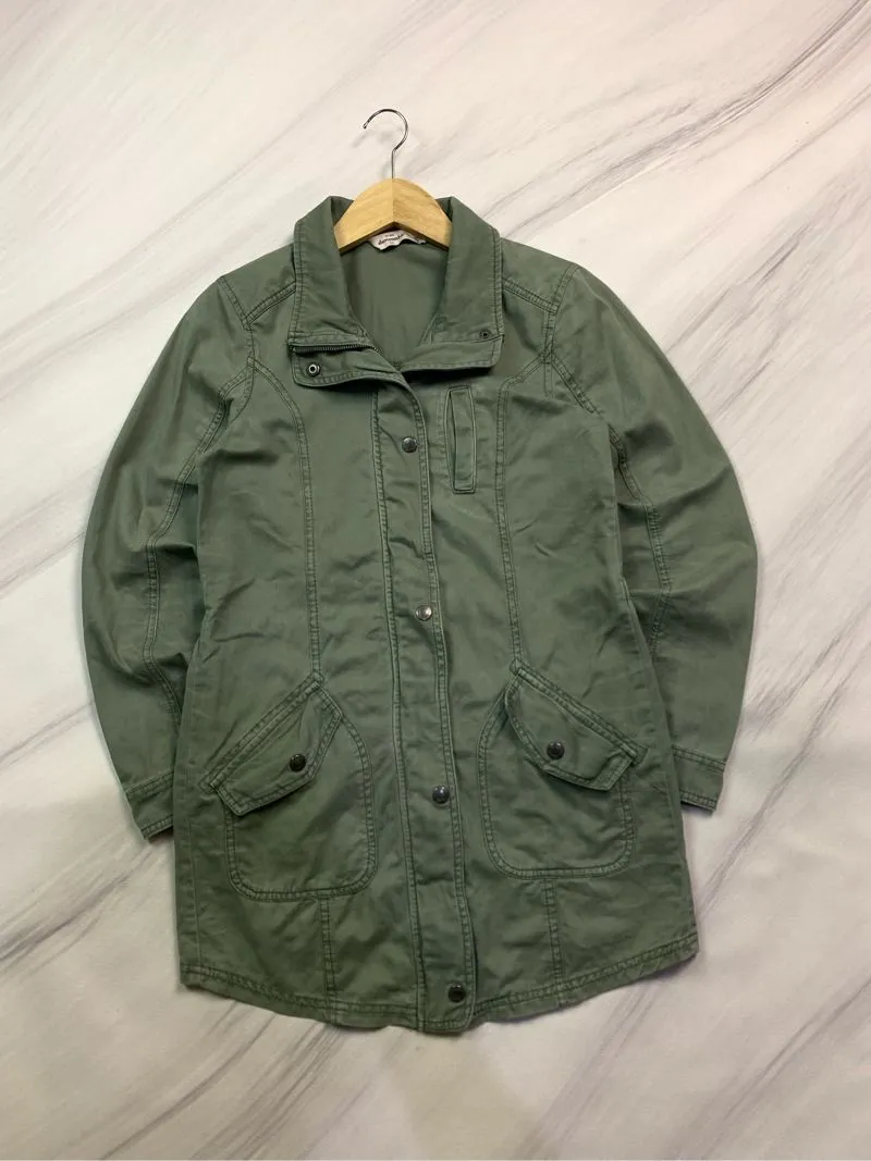 Abercrombie & Fitch Vintage Emo Parka Pria green photo 1