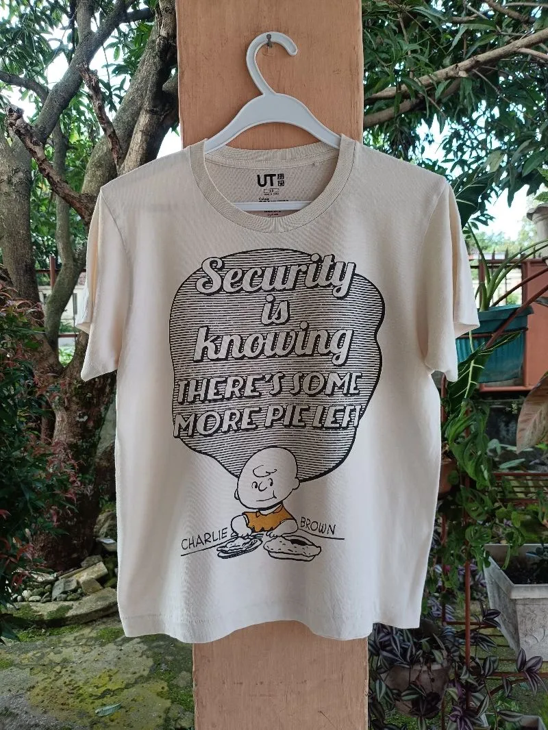 Uniqlo Vintage T-shirt Pria white photo 1