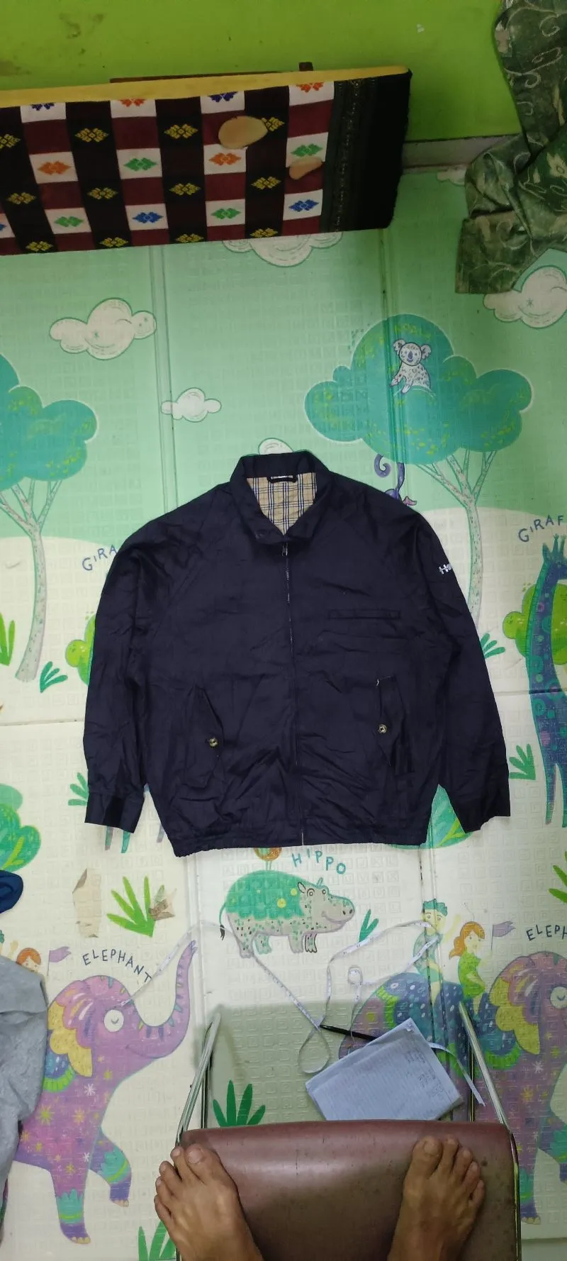 Vintage Casual Harrington jacket Pria navy photo 1