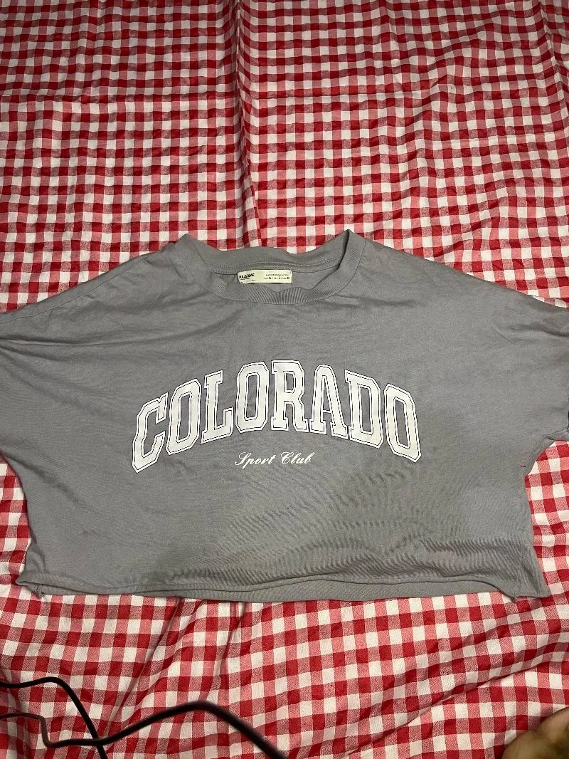 Pull & Bear Casual Crop top Wanita multicolor photo 1