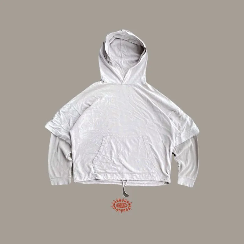 GU Streetwear Minimalist Hoody Pria white cream photo 1